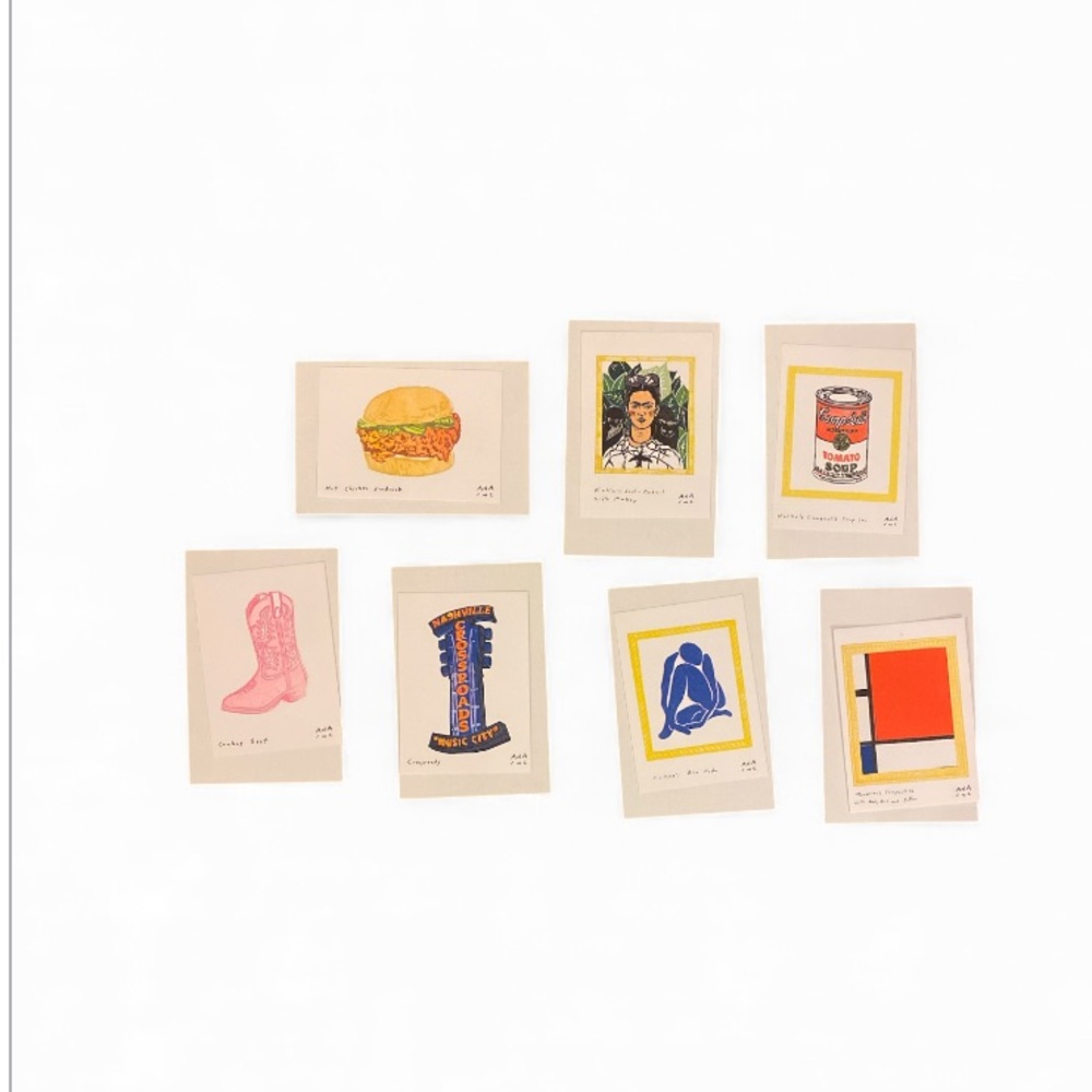 Anastasia INCIARDI mini print bundle - 7 Mini Prints From Nashville Tennessee - Picture 2 of 3